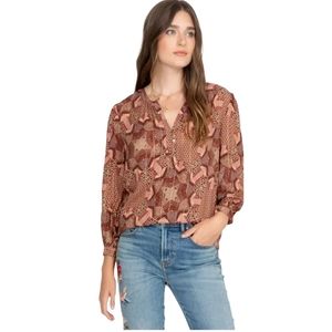 Johnny Was Boho Inspired Miles Peasant Blouse